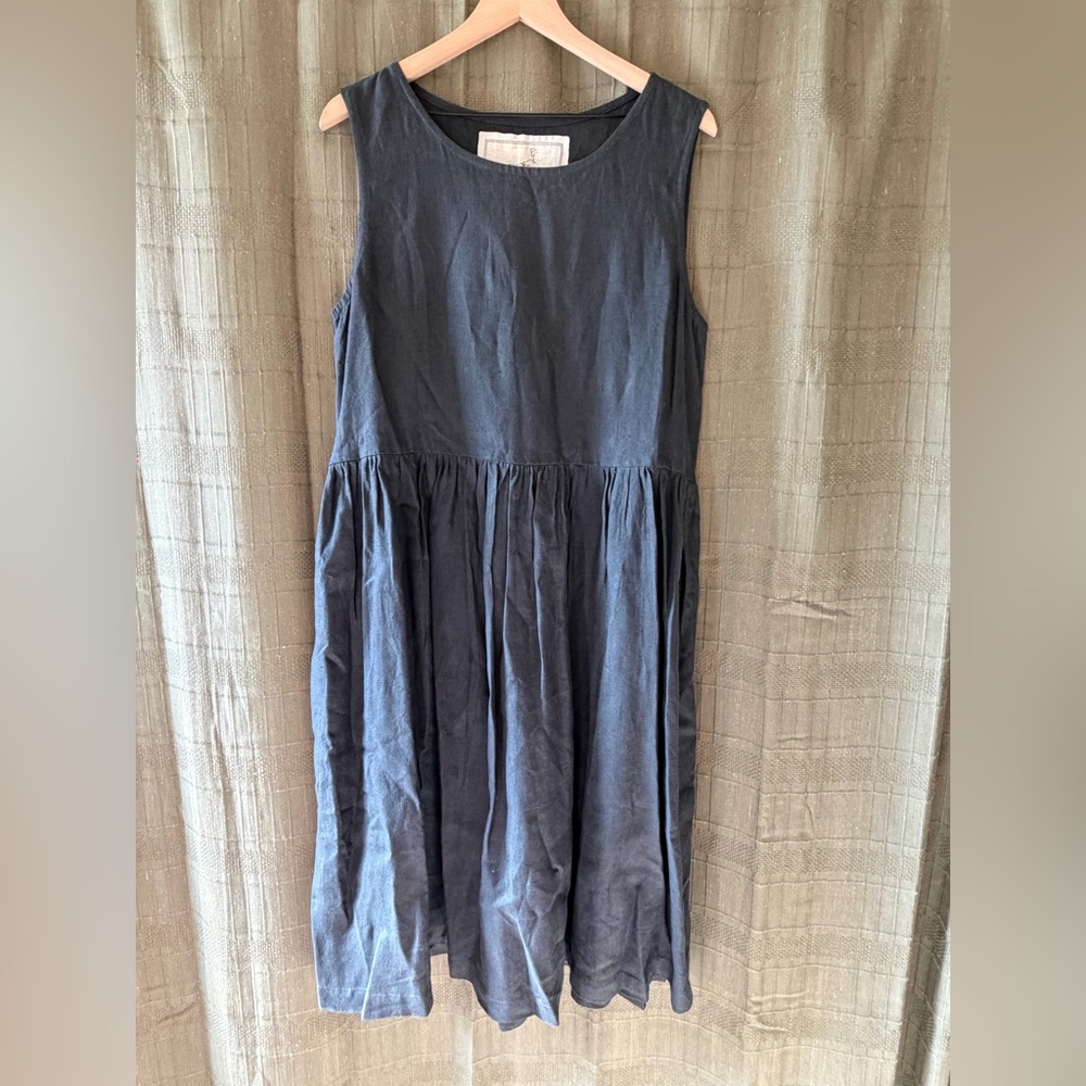 notPERFECTLINEN Charcoal Kids Dress